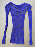 Purple Fishnet Top