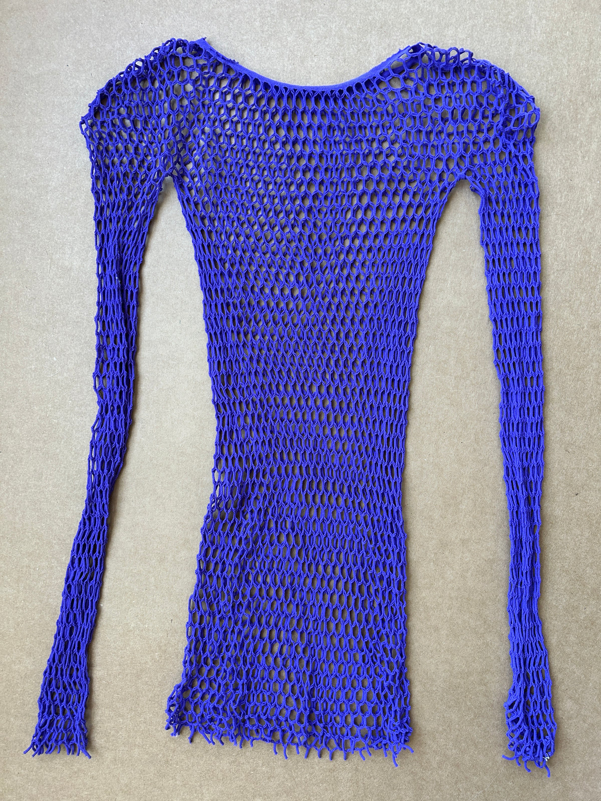 Purple Fishnet Top