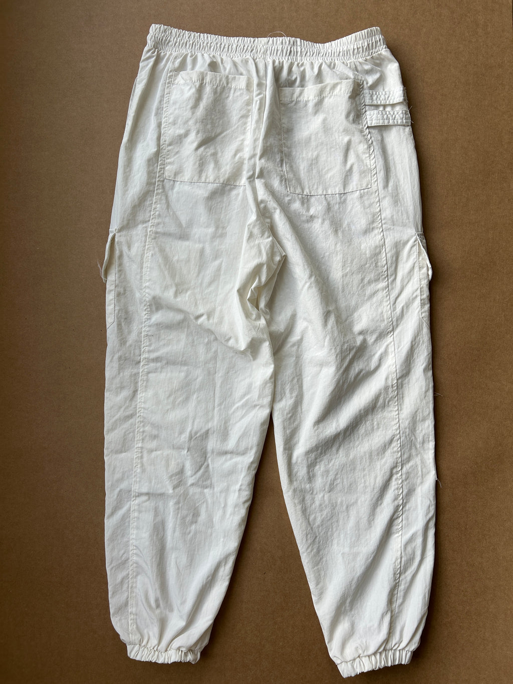 White Cargo Joggers