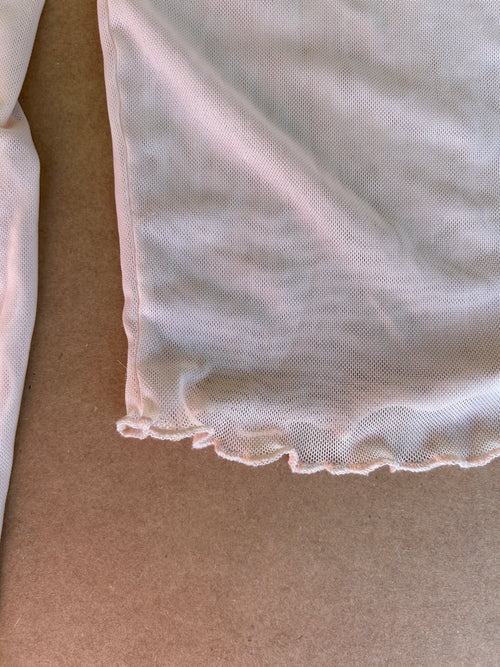 Baby Pink Mesh Top