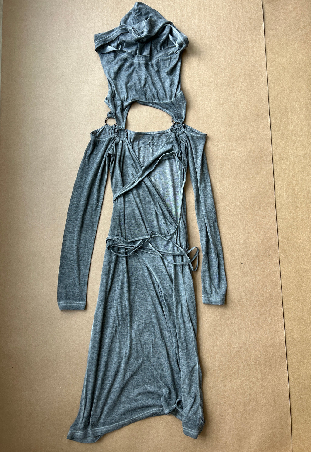 Fader Hooded Wrap Midi Dress
