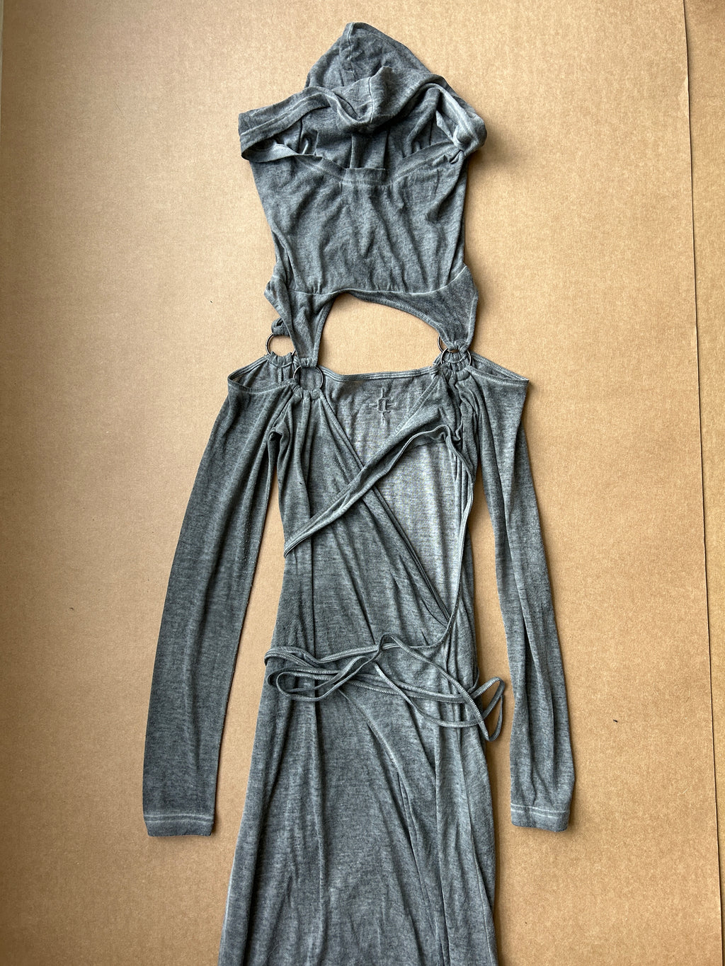 Fader Hooded Wrap Midi Dress