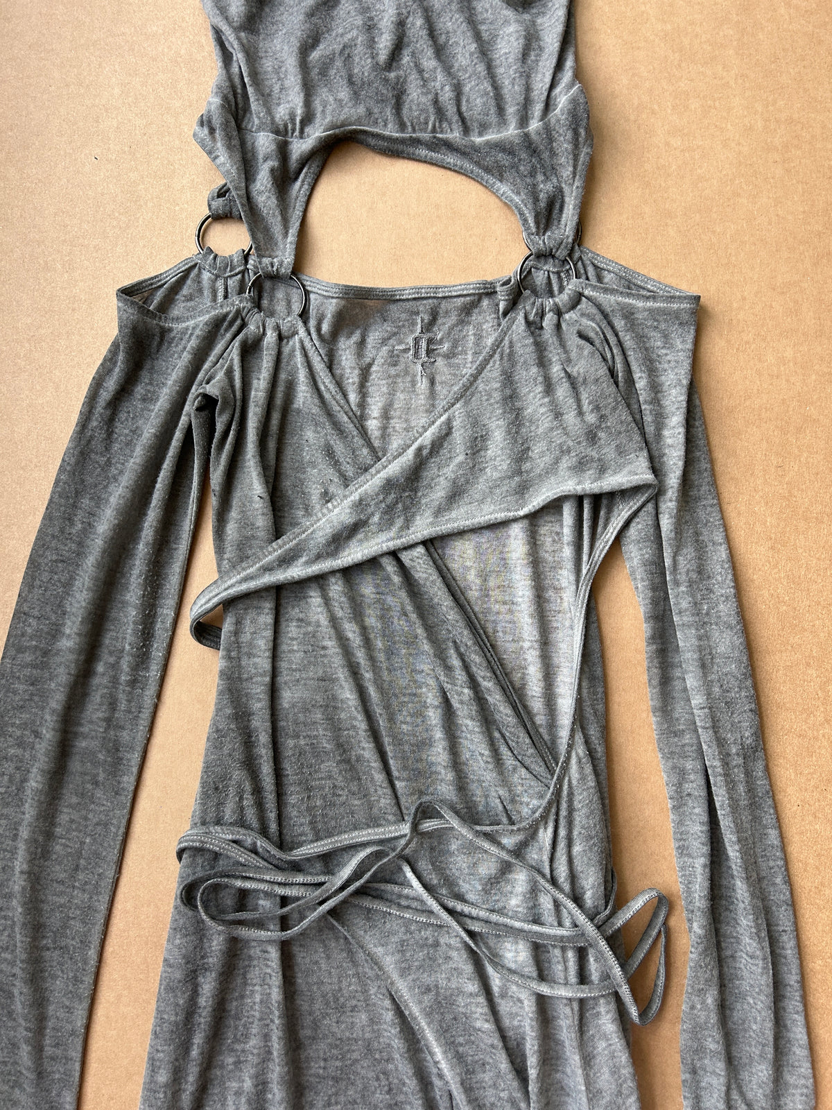 Fader Hooded Wrap Midi Dress