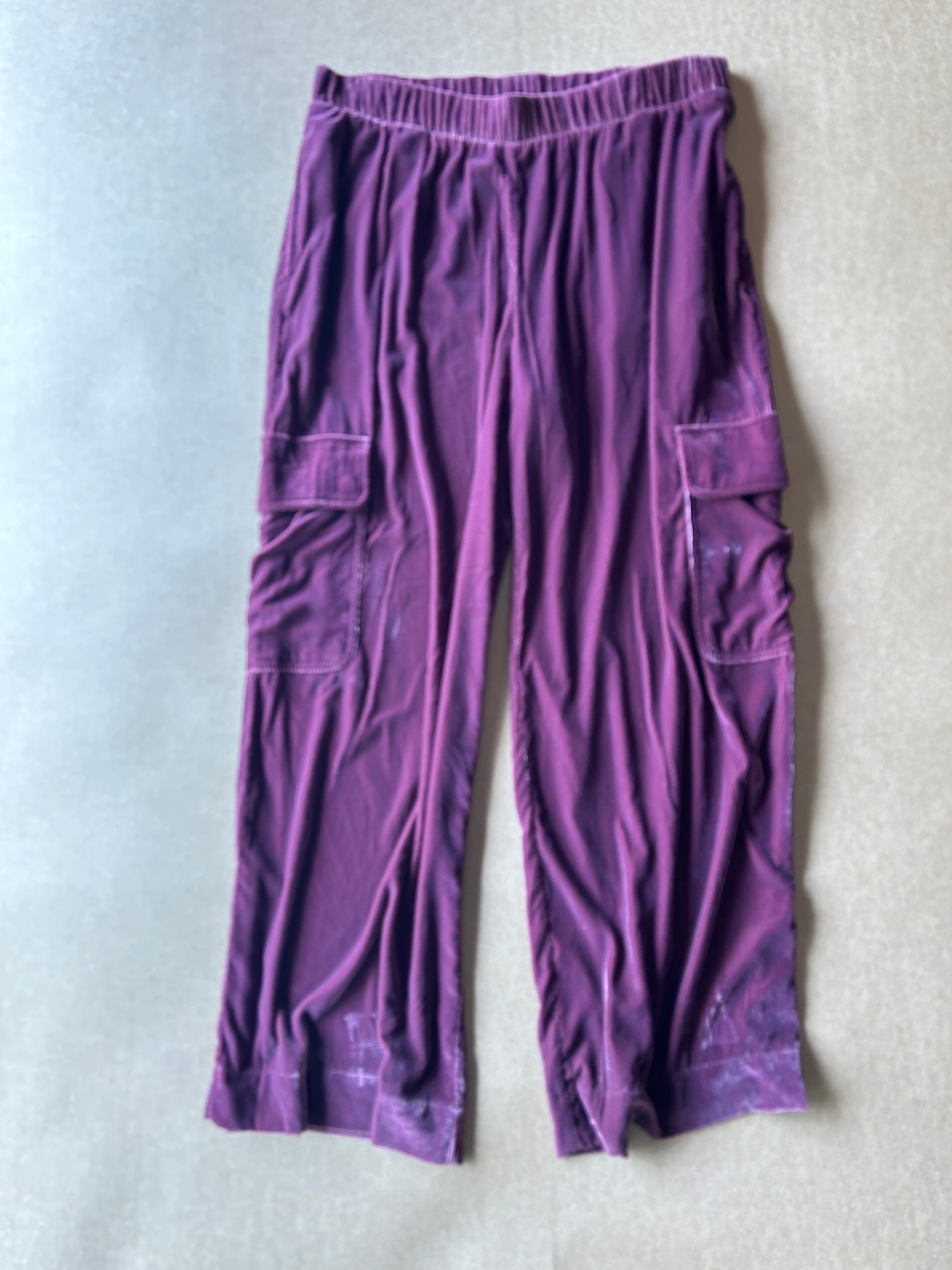 Purple Velvet Cargos