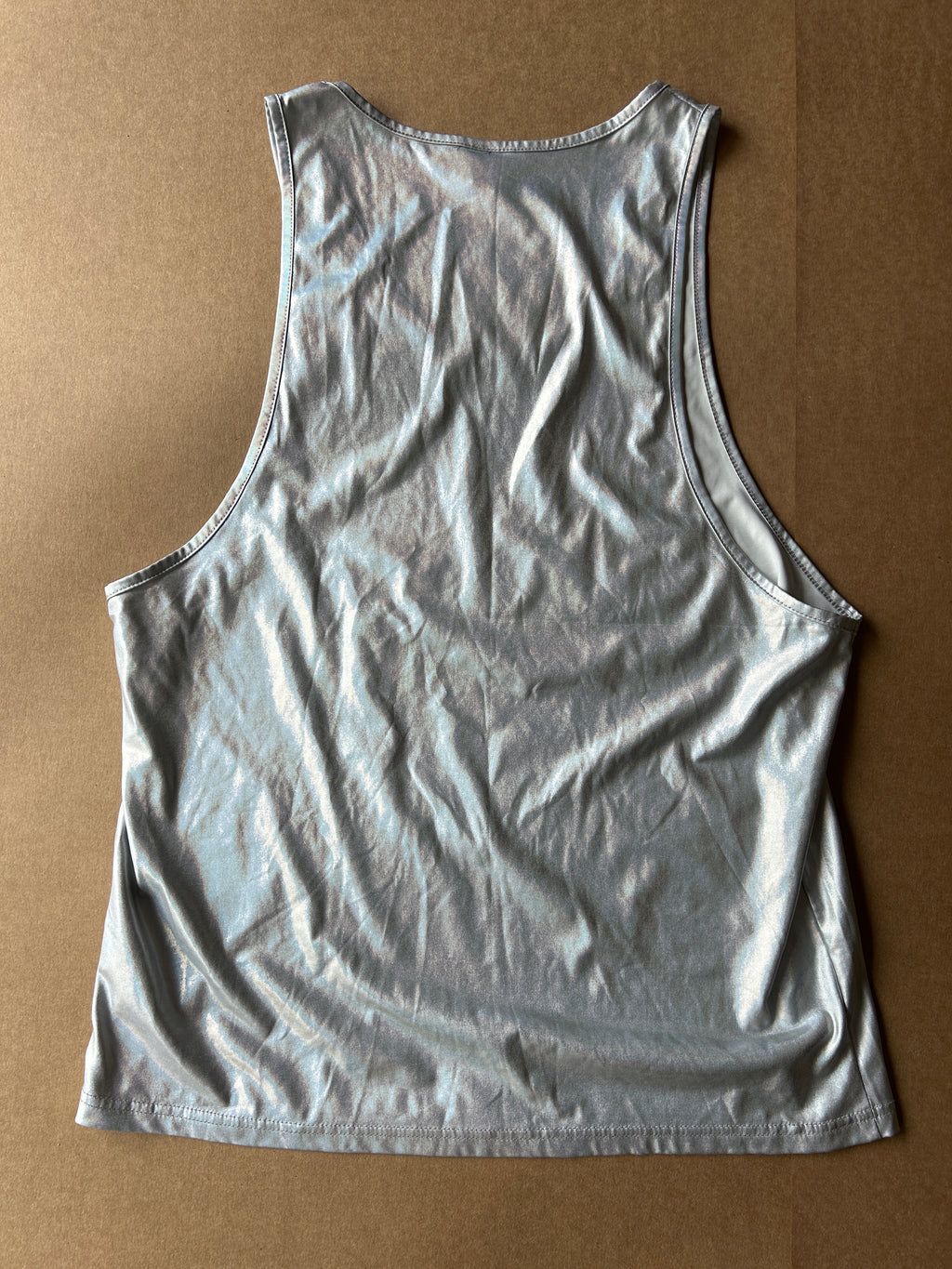 Silver Metallic Rave Tank