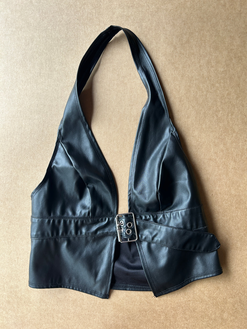 Black Halter Crop