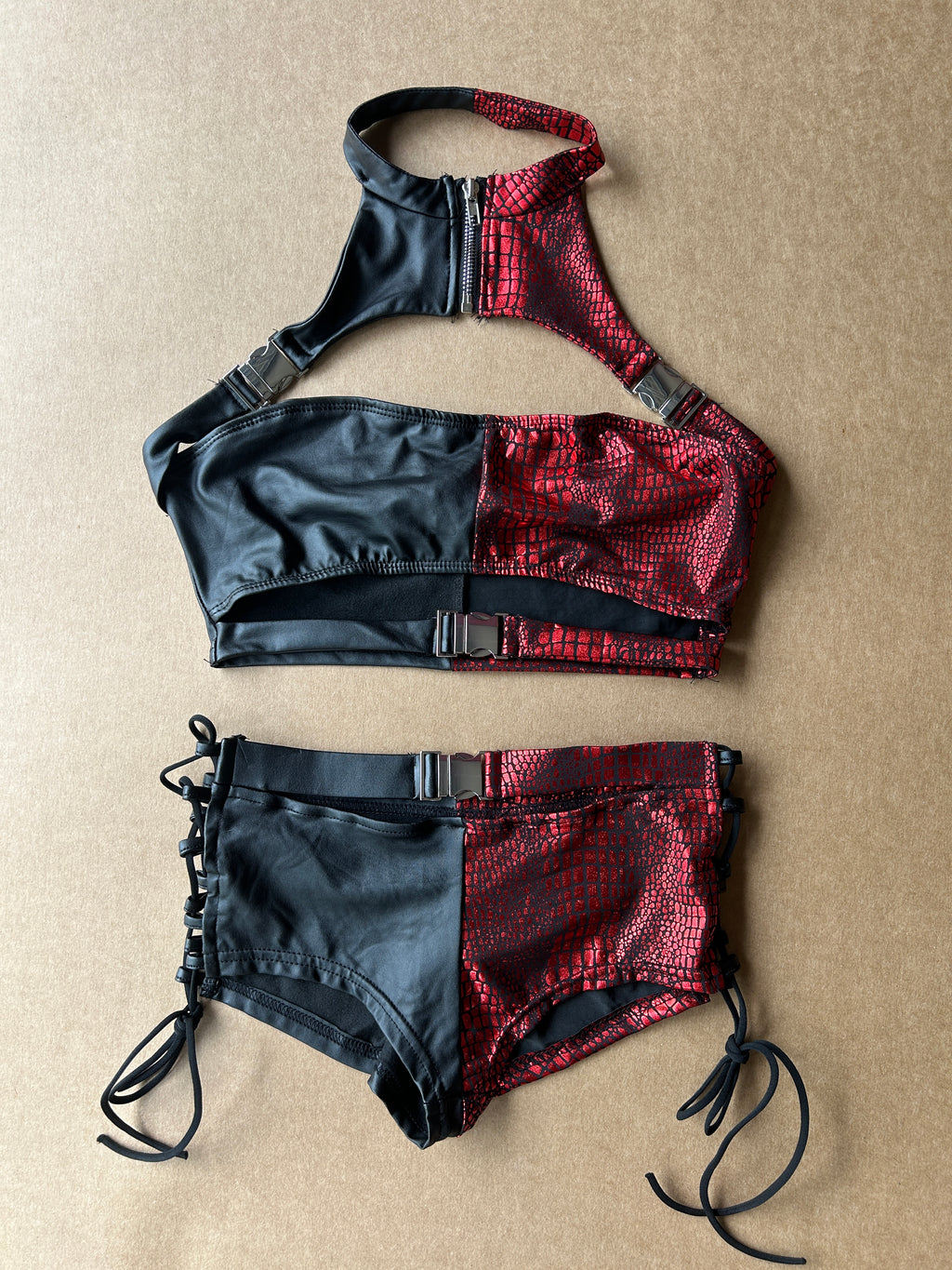 Snake Skin Halter Set