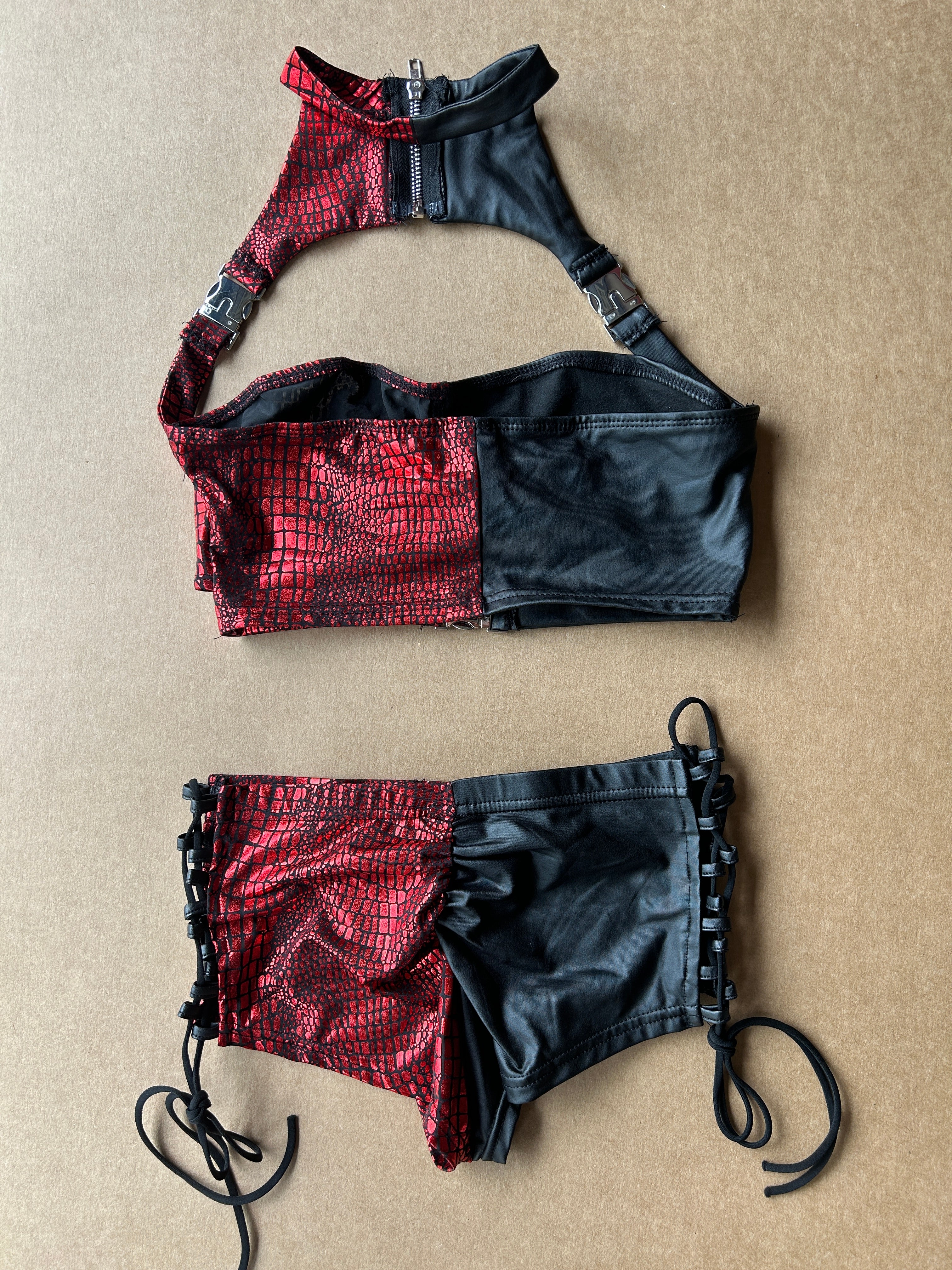 Snake Skin Halter Set
