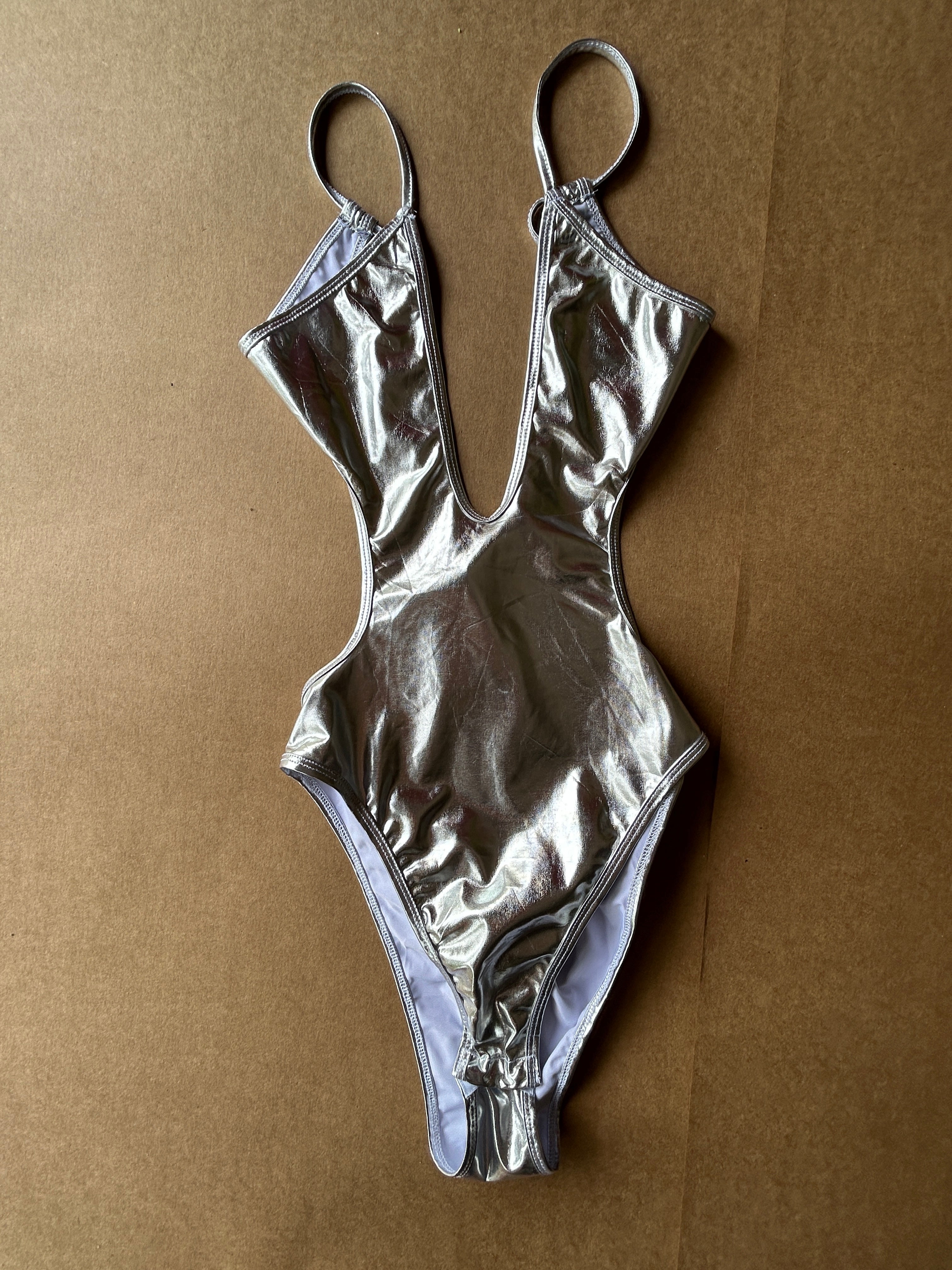 Silver Metallic Bodysuit