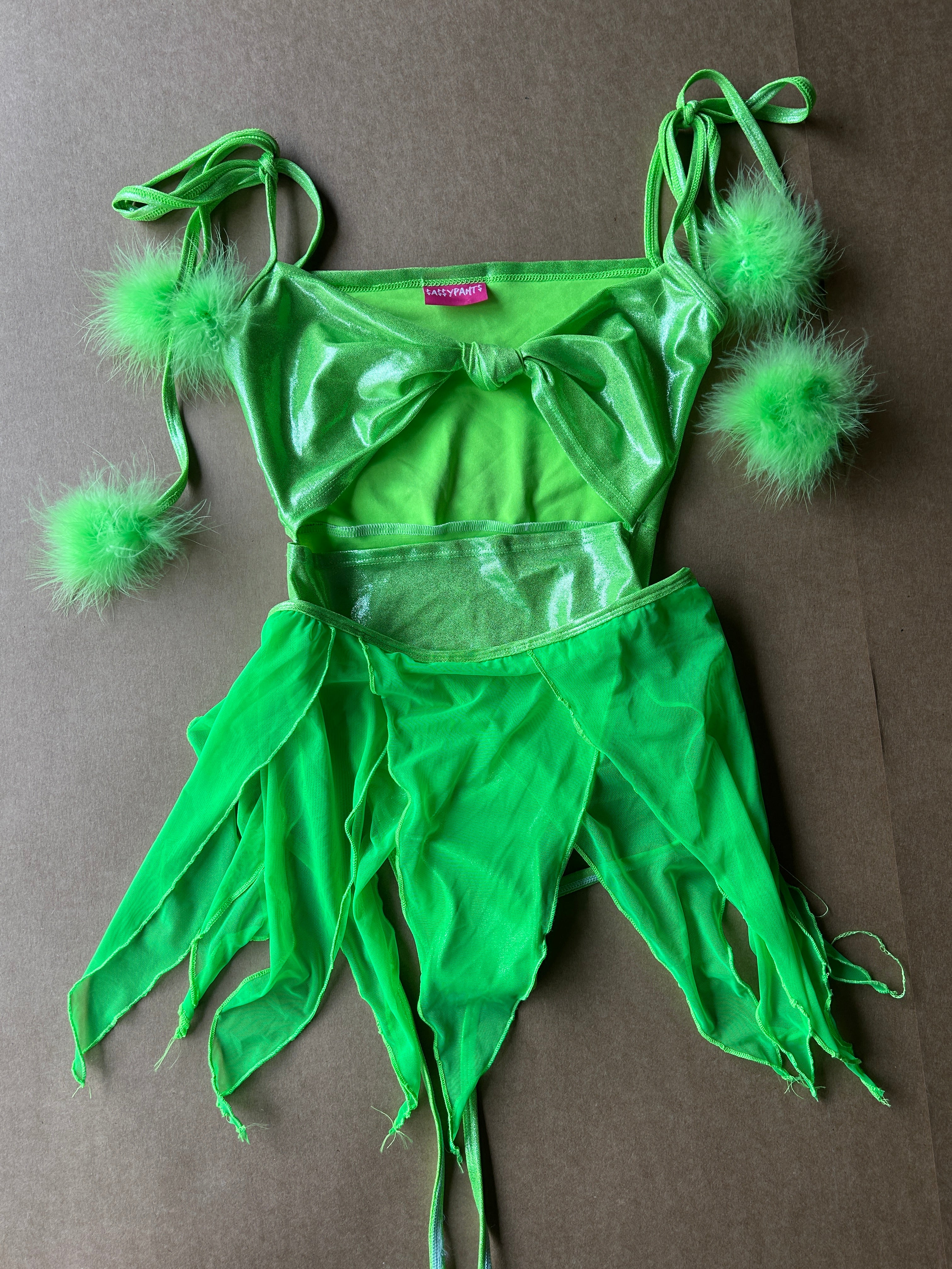Green Fairy Body Suit & Skirt Set