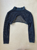 Black Fishnet Super Crop