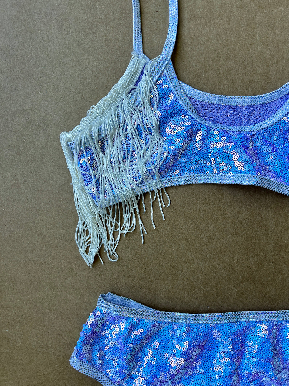 Lavender Sequin Fringe Set
