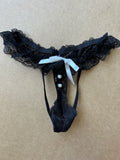 Pearl Lace Thong