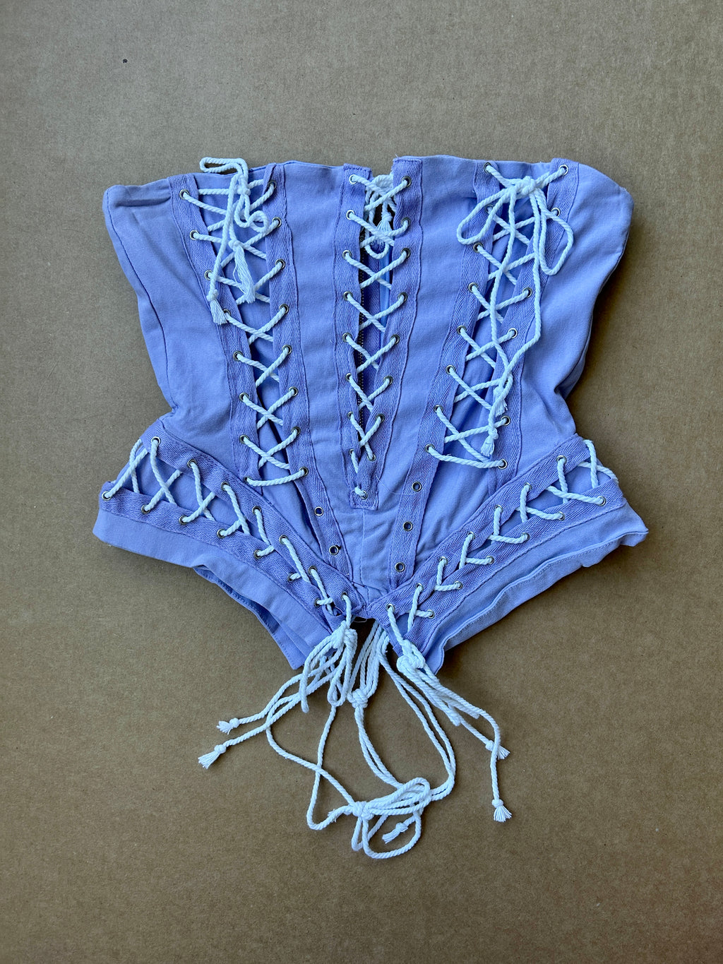 Lavender Lace-Up Corset