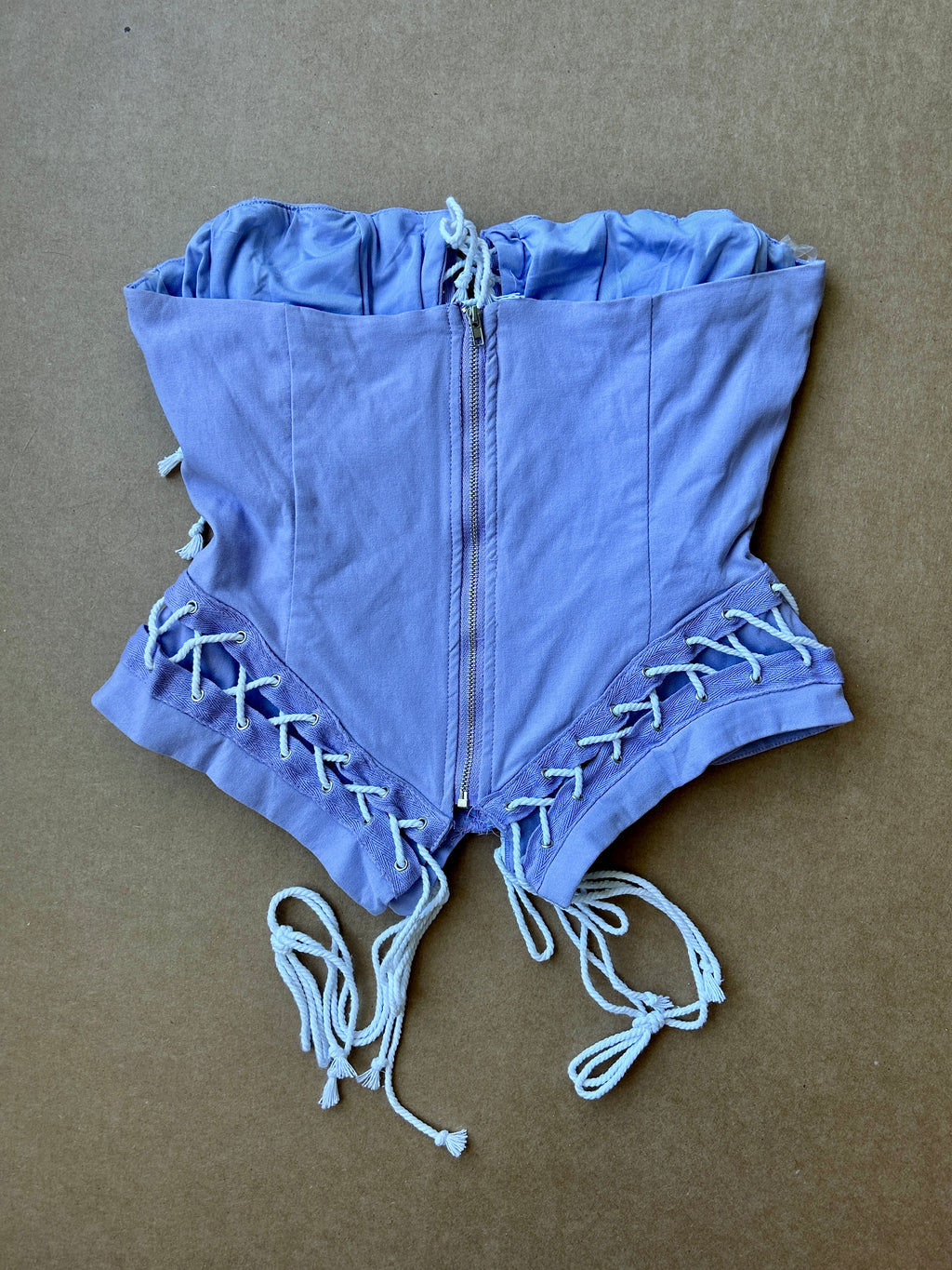 Lavender Lace-Up Corset