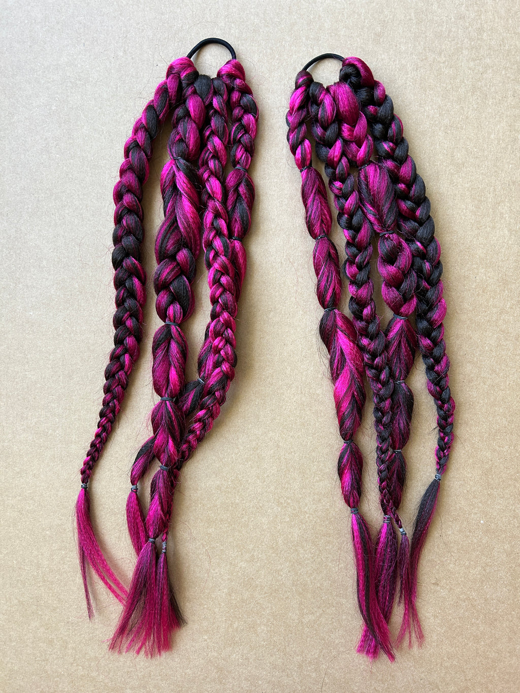 Brown & Pink Braids