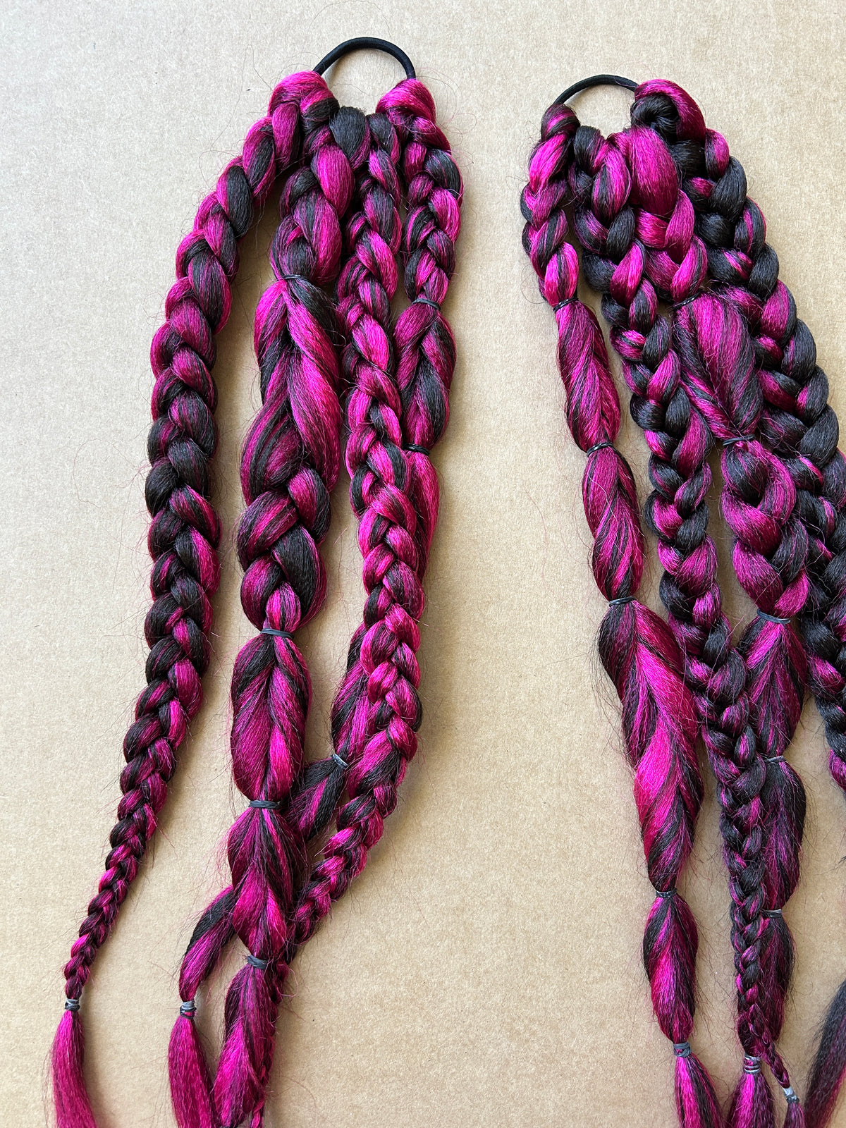 Brown & Pink Braids