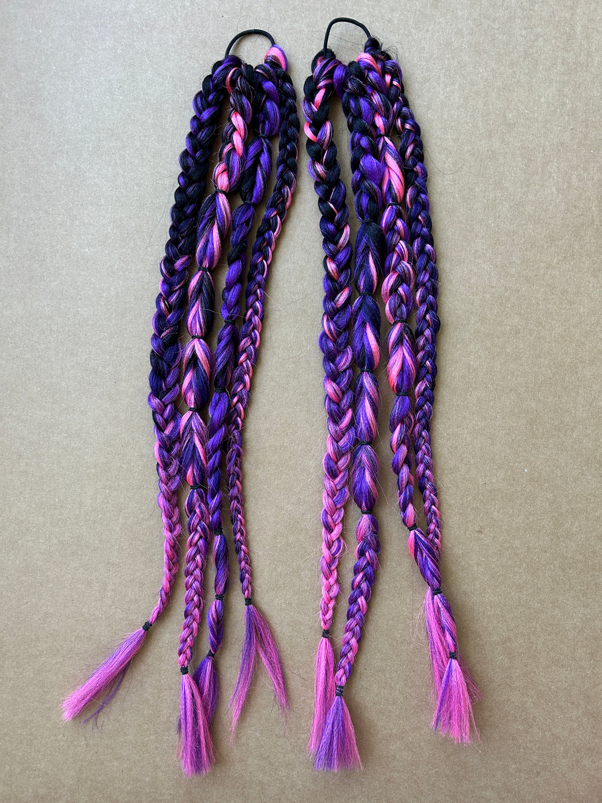 Pink & Purple Braids