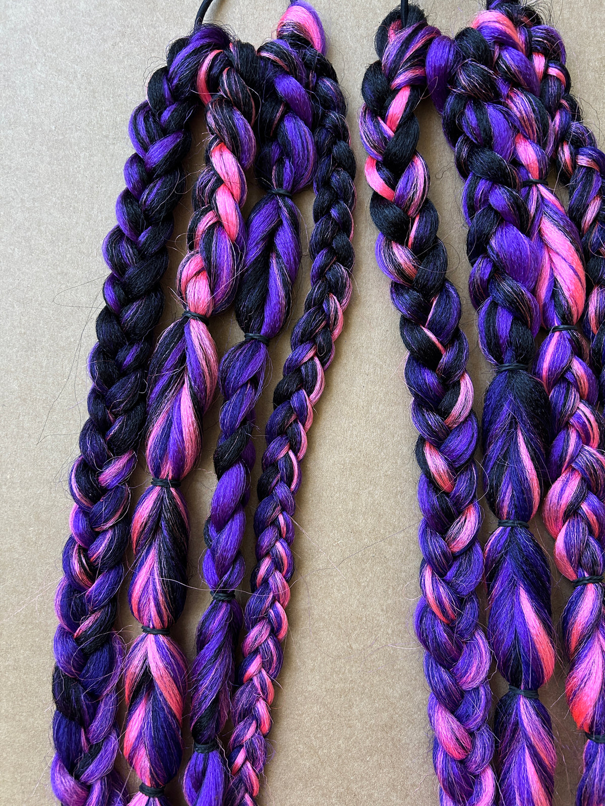 Pink & Purple Braids