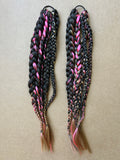 Brown & Pink Braids