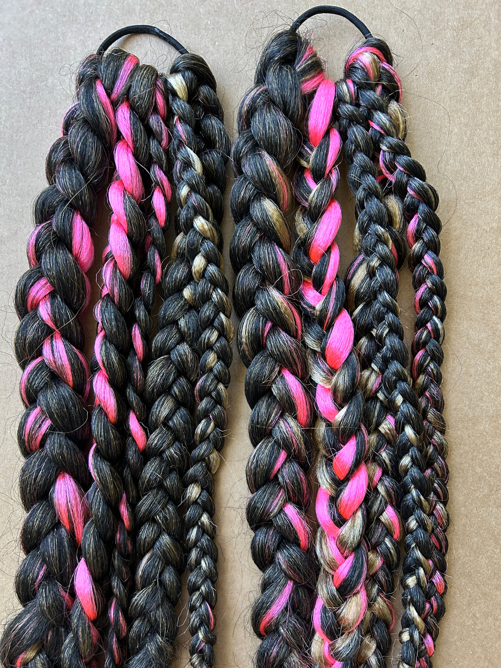 Brown & Pink Braids